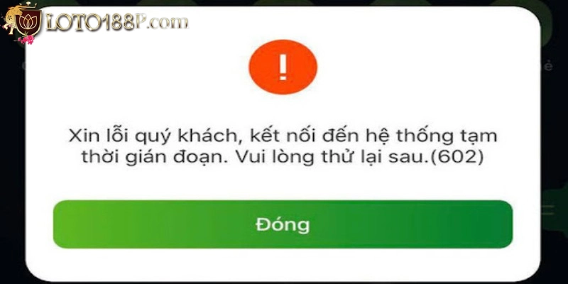 Giao dịch thất bại do không hỗ trợ rút tiền